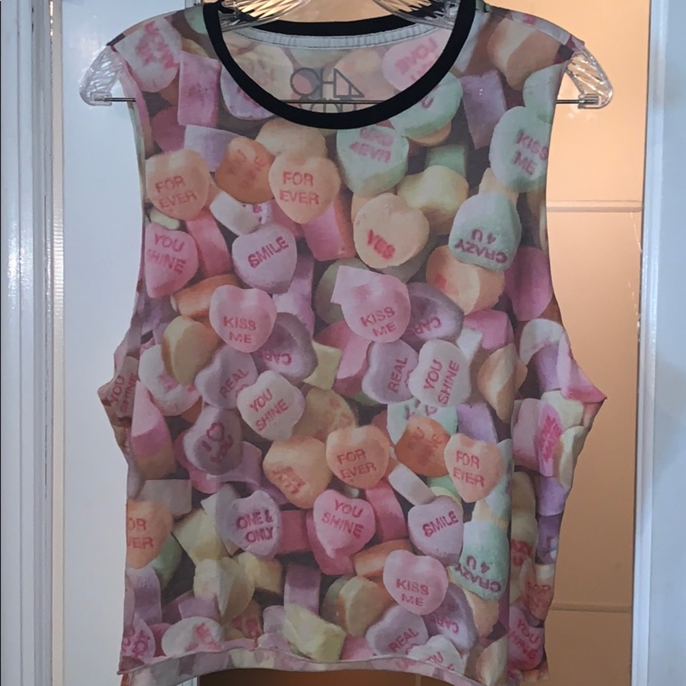 Chaser Candy Heart Muscle Tee